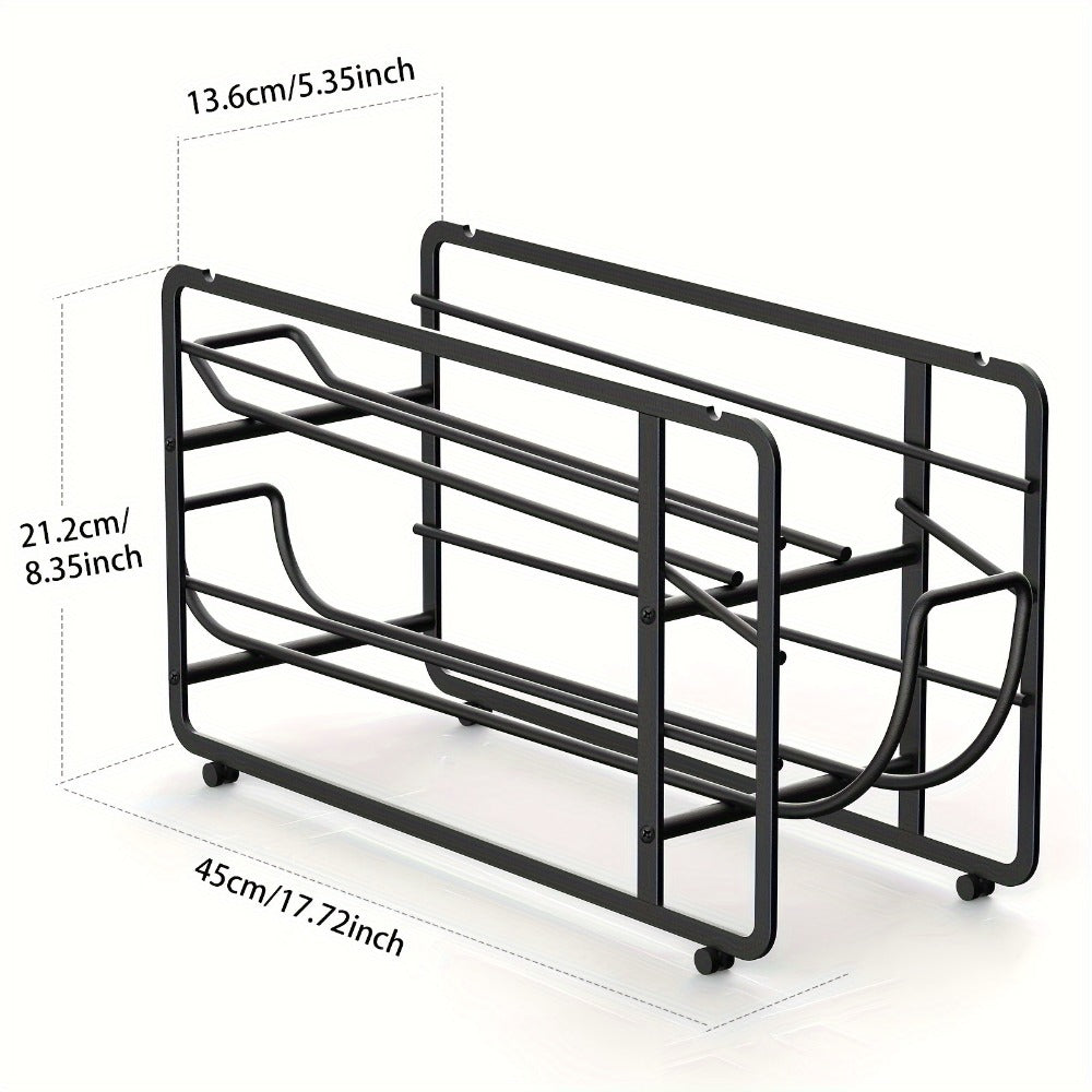 Can Dispenser Rack 2 Pack Stackable Sliding Metal Can Organizer for Kitchen Pantry Cabinet Countertop Canned Food Storage