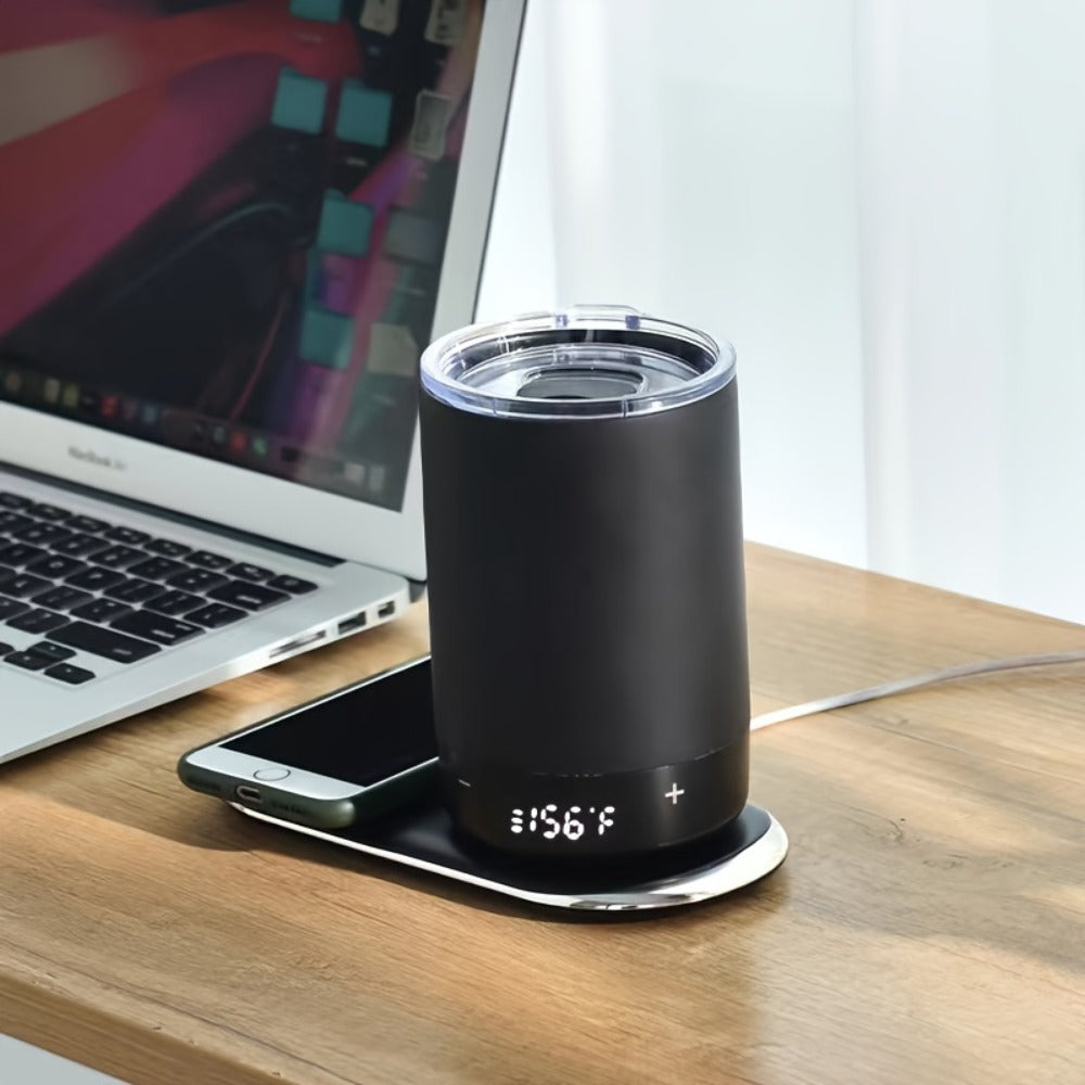 Self-Heating Coffee Mug with Temperature Control ¨C USB-C Rechargeable Smart Beverage Warmer Keep