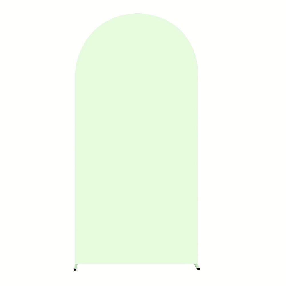 Arch Cover 6ft Stretchable Fabric Party Decoration | Wedding Ceremony Backdrop Cover Wrinkle-Free Zipper Fit for Gender Reveal Bridal Shower Birthday Holiday Celebration 8 Colors