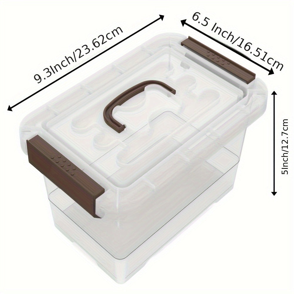 Clear Plastic Storage Bins with Lids 6 Pack, 3.5 Quart Stackable Organizing Containers with Secure Latch Handles for Home Kitchen Office Bathroom Pantry Closet Organization