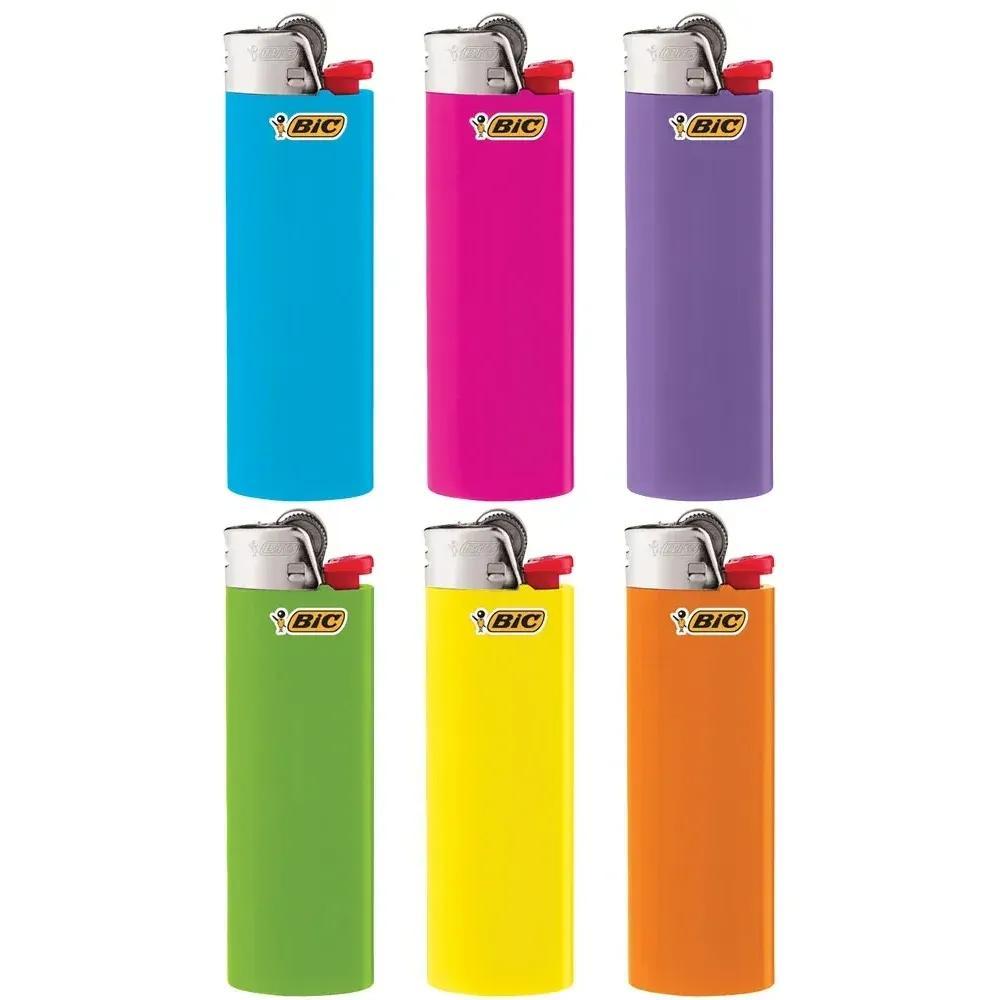 BIC Classic Pocket Lighters Bulk, Assorted Colors, Reliable Windproof Flame for Candles Fireplace Camping Grill, 4/6/8/10/20/25/50 Pack Value Set