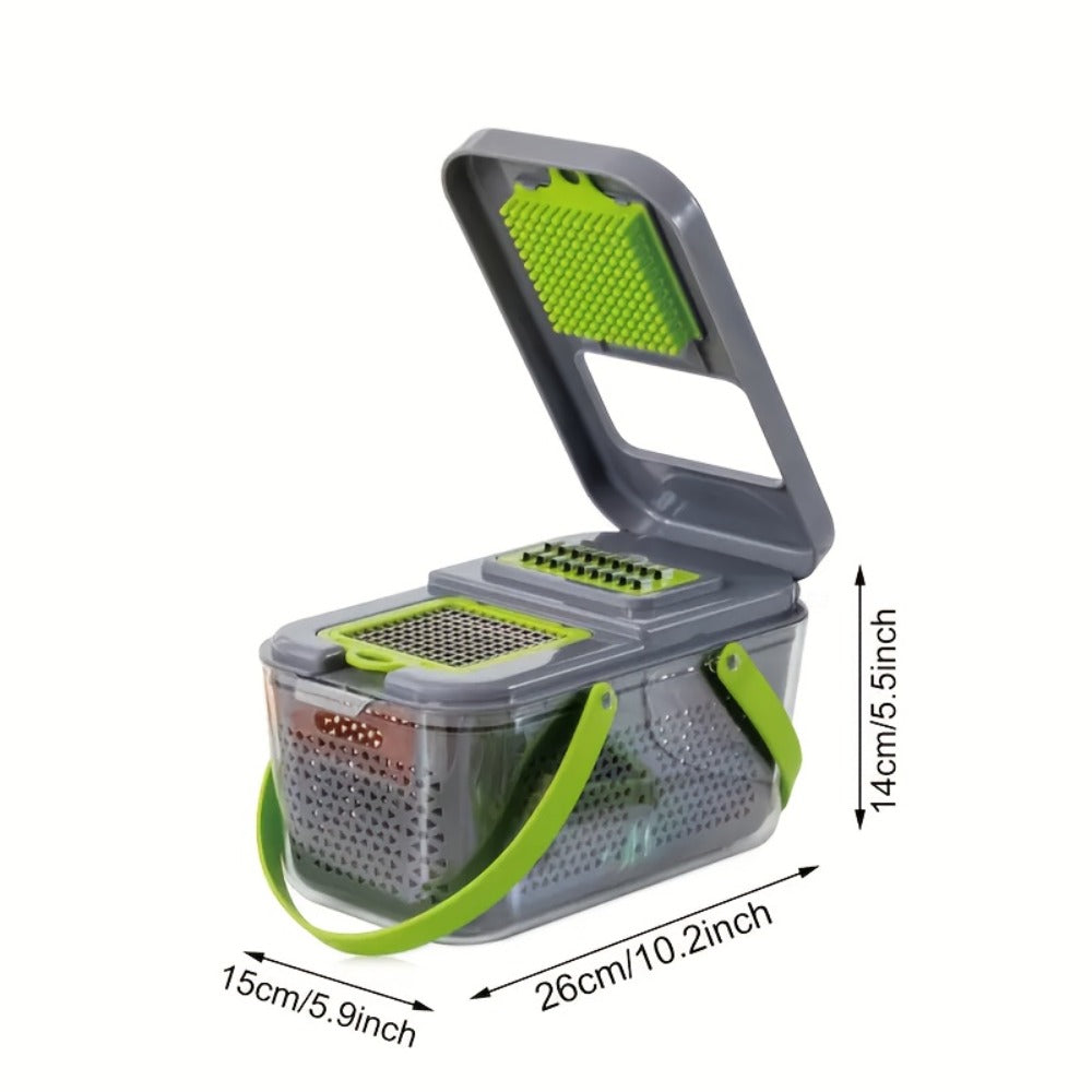 Vegetable Chopper Multifunctional Food Slicer Dicer Cutter 8 Blades Kitchen Tool Set