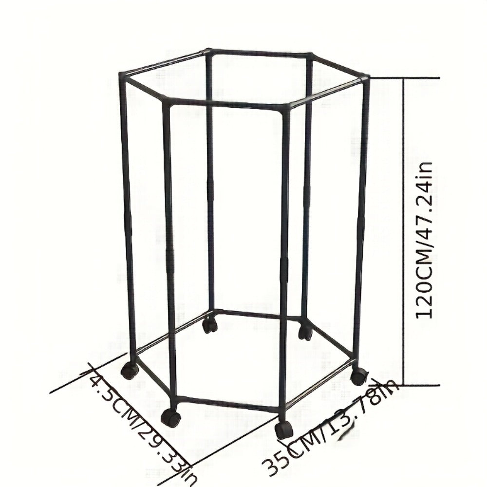 Rotating Clothes Rack Freestanding Vertical Clothing Hanging Rack Space Saving Laundry Rack with Mesh Bag Black White Rotatable Garment Rack for Small Apartment Bedroom Closet