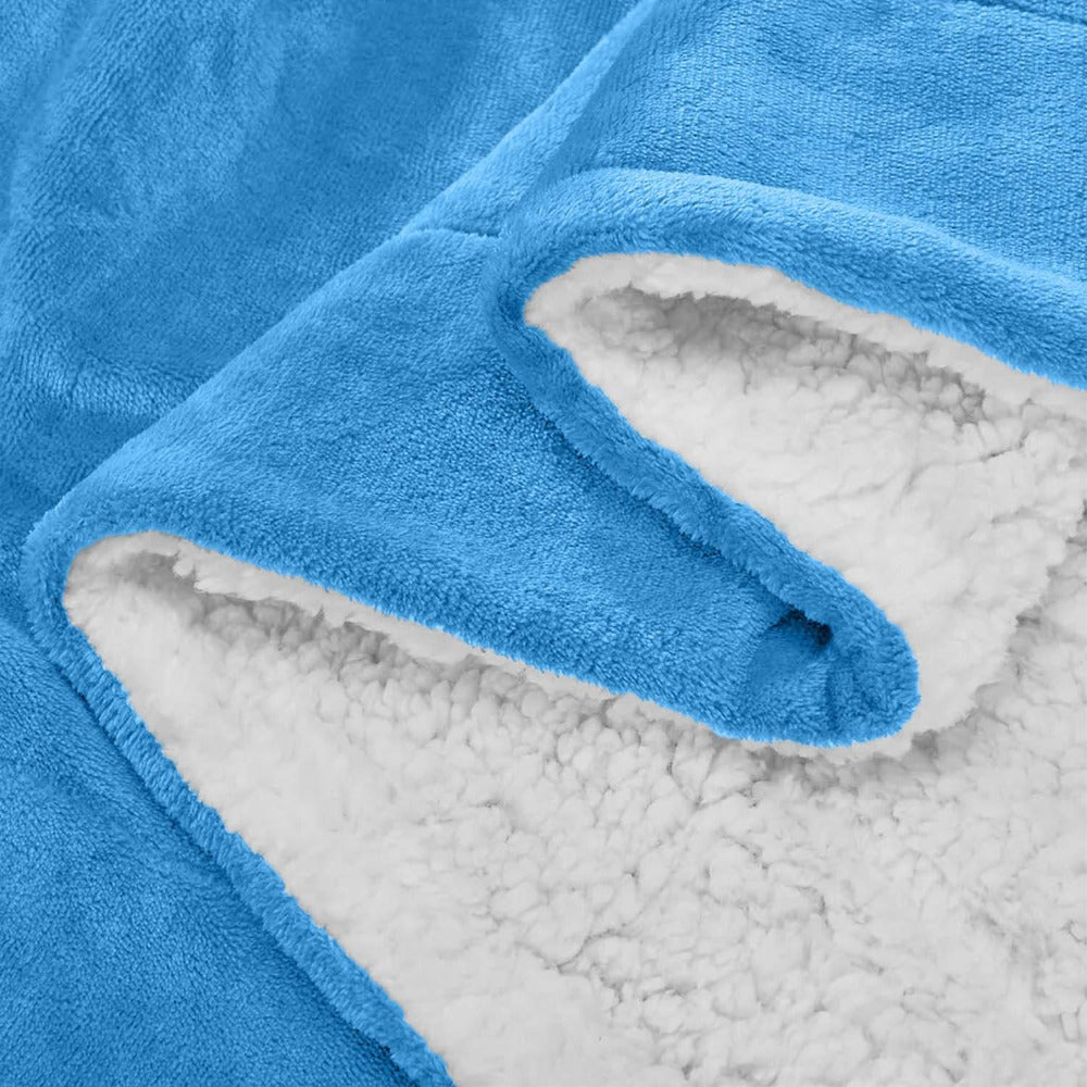 480GSM Sherpa Fleece Blanket ¨C Double-Sided Heavy Warm Throw for Couch, Bed & Travel, Reversible All Season, 13 Colors, 3 Sizes