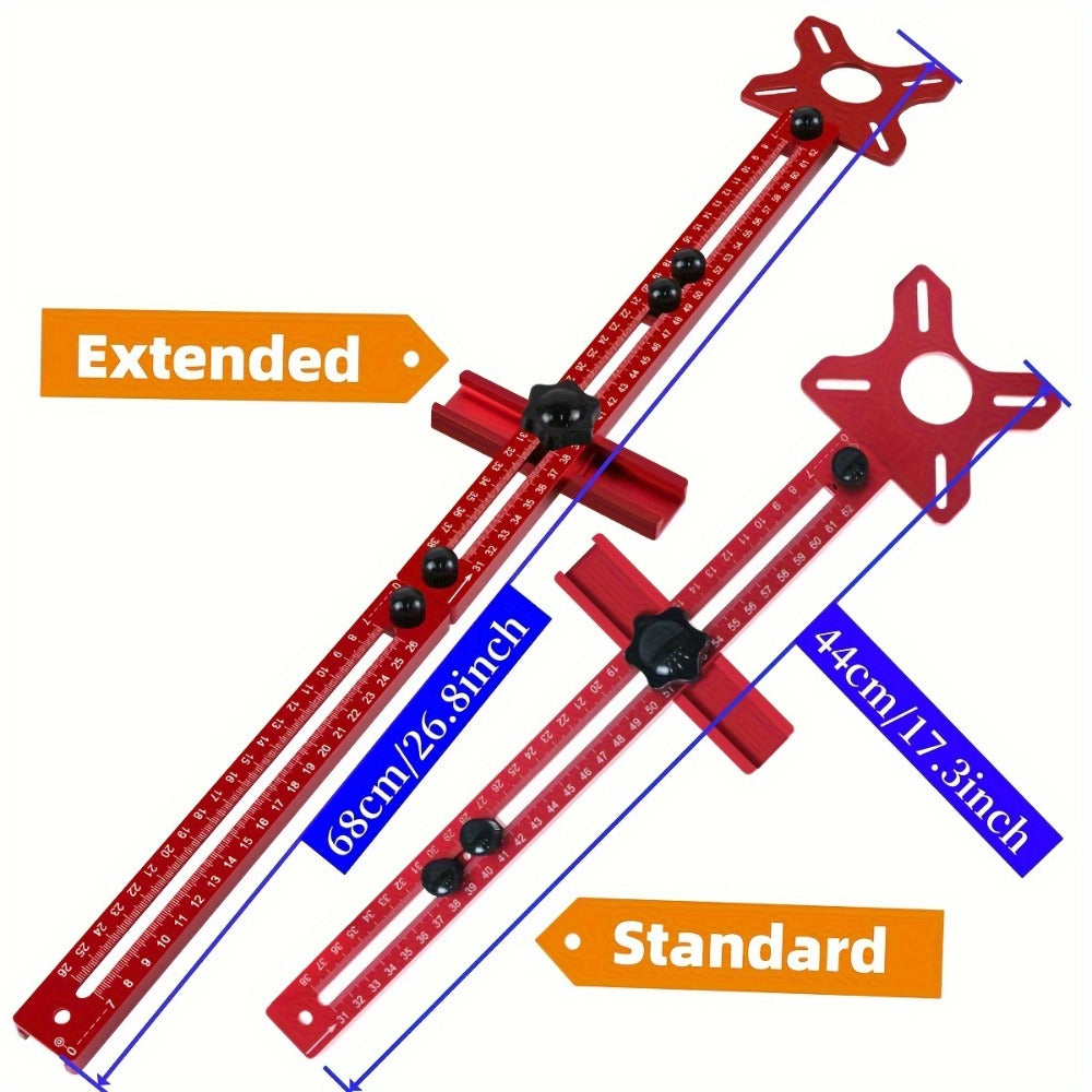Circle Cutting Jig 3-in-1 Woodworking Router Fixture Expandable 3.54 to 24 Inch Diameter Adjustable Slotting Positioning Tool for Precision Circular Hole Milling DIY Professional