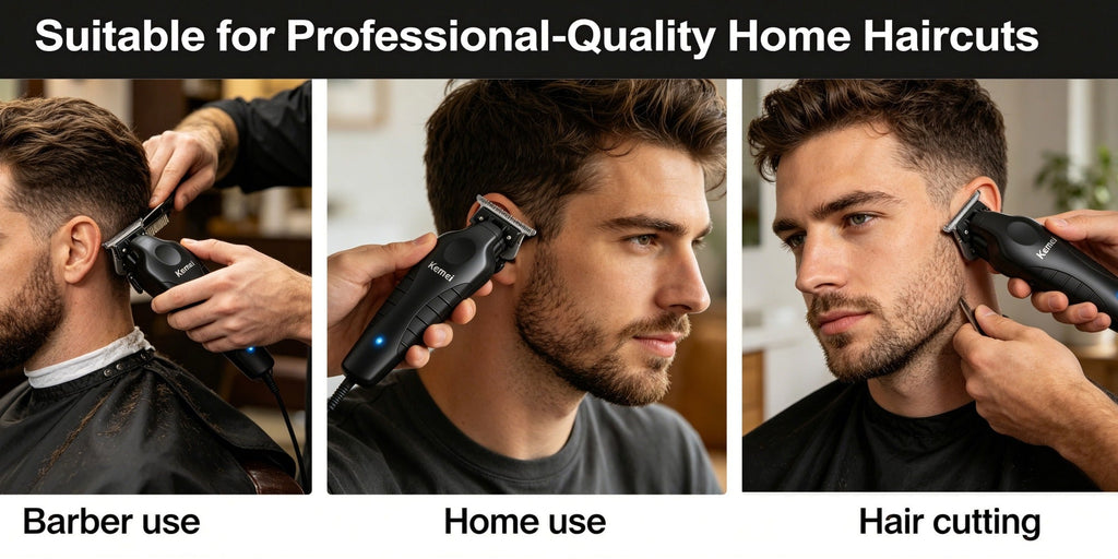 USB Rechargeable Hair Clipper KM-2299 Professional Electric Hair Trimmer Oil Head Fade Carving Clipper for Men Barber Salon