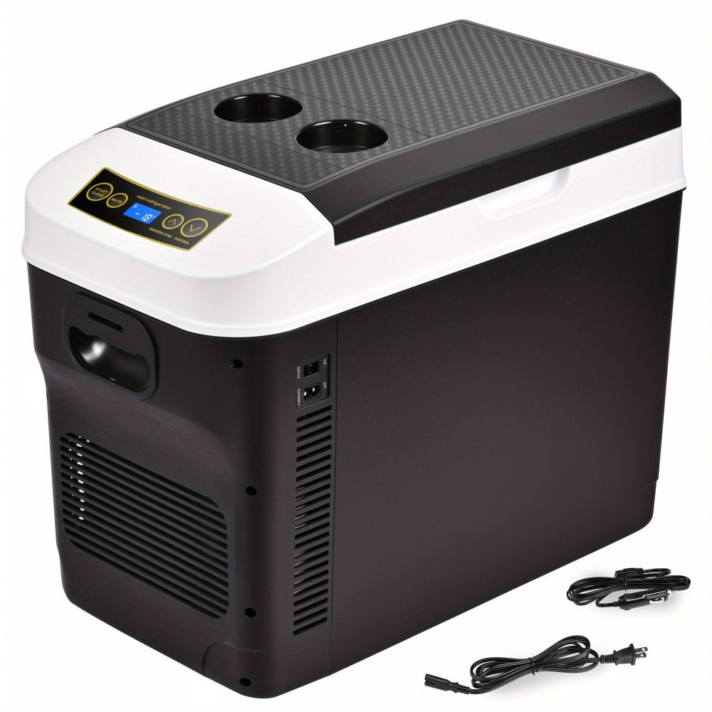 Portable Car Refrigerator Cooler & Warmer, 12V/24V DC & 120V AC Thermoelectric Fridge with Dual-Core Cooling ¨C 23 or 31 Quart Electric Cooler for Camping, RV, Road Trip and Fishing