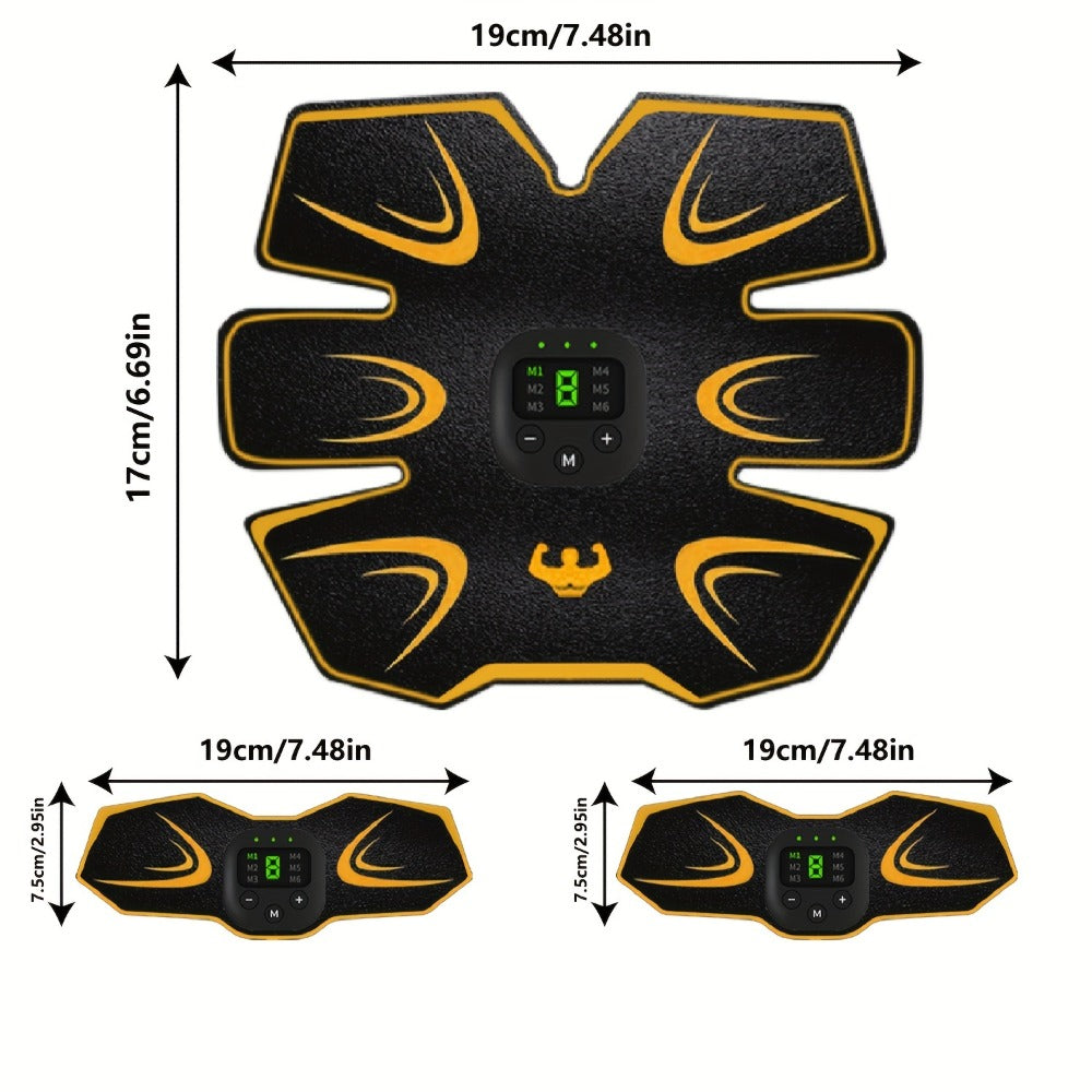 EMS Muscle Stimulator Trainer Patches ¨C 8 Modes 19 Intensities Fitness Exerciser for Arms, Legs & Body Toning, Electric Muscle Training Pad for Home Gym Workout
