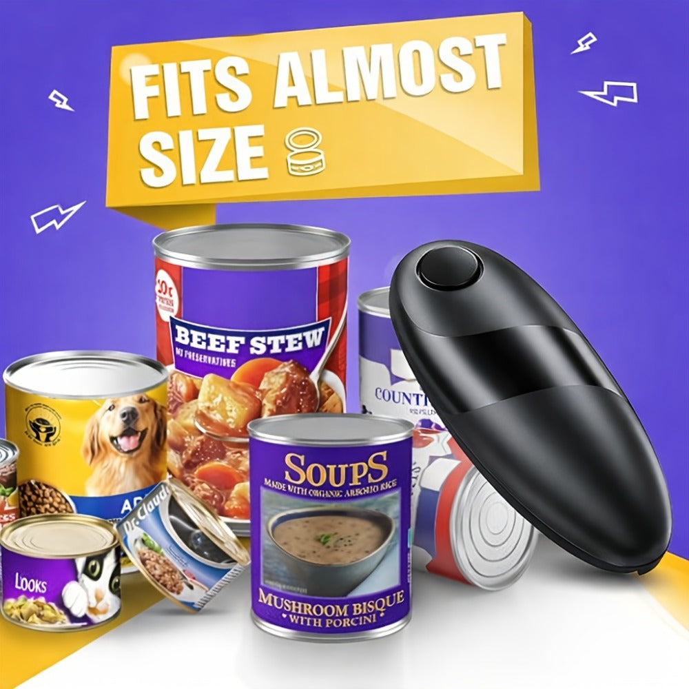 Electric Can Opener One-Touch Automatic ¨C Safe Smooth Edge, Hands-Free Magnetic Lid Lift, Easy Open for Seniors & Arthritis, Universal Fit, Perfect Holiday Gift