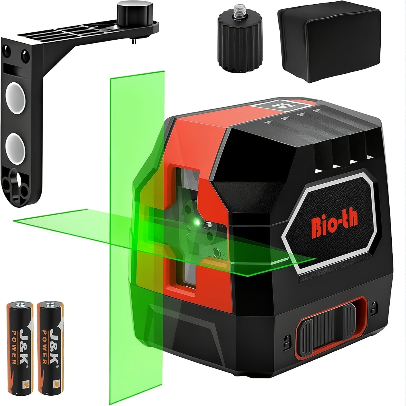 Laser Level Self Leveling 100ft 30m Two Line 360 Degree Magnetic Base Manual Pulse Mode Adjustable Brightness for Construction Tile Flooring Picture Hanging DIY Home Projects
