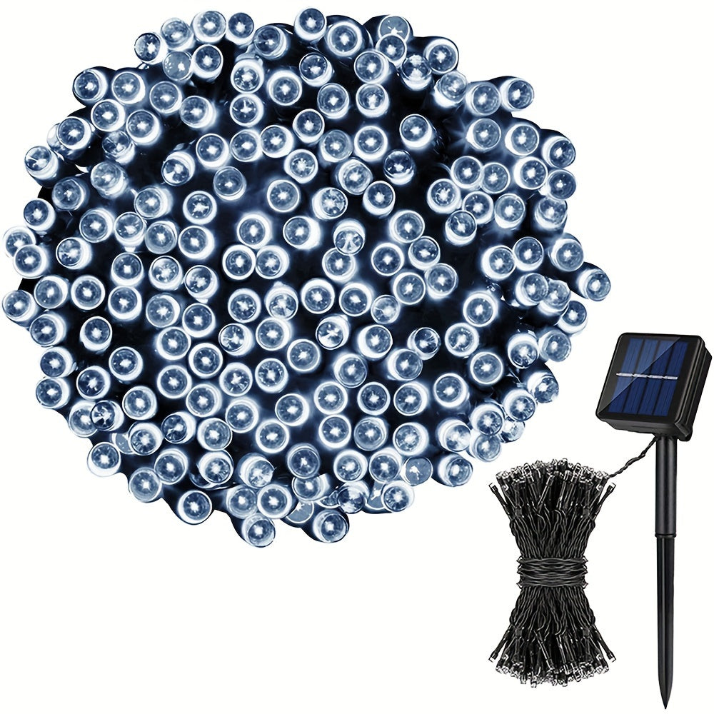 Solar LED Fairy String Lights IP65 Waterproof ¨C 40FT or 80FT with 8 Lighting Modes for Independence Day, Christmas, Wedding, Garden & Yard ¨C White, Warm White, Multi Color, Purple, Orange & Blue