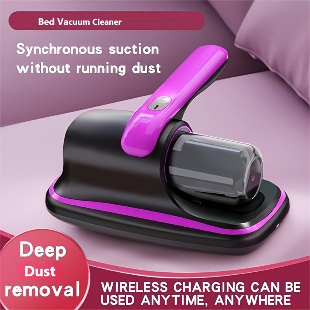 Mattress Vacuum Cleaner Handheld Bed Deep Cleaning with Super Suction & Washable Filter - Low Noise Design for Beds, Sofas, Pet Hair & Carpets, Portable Lightweight Upholstery Vacuum, 2025 Upgrade