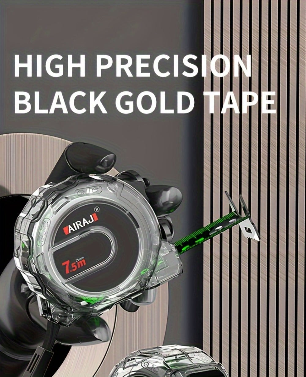 Steel Tape Measure Heavy Duty Fluorescent Anti-Drop Durable Measuring Tape 5M 7M 10M with Wide Blade for Home Construction Woodworking DIY