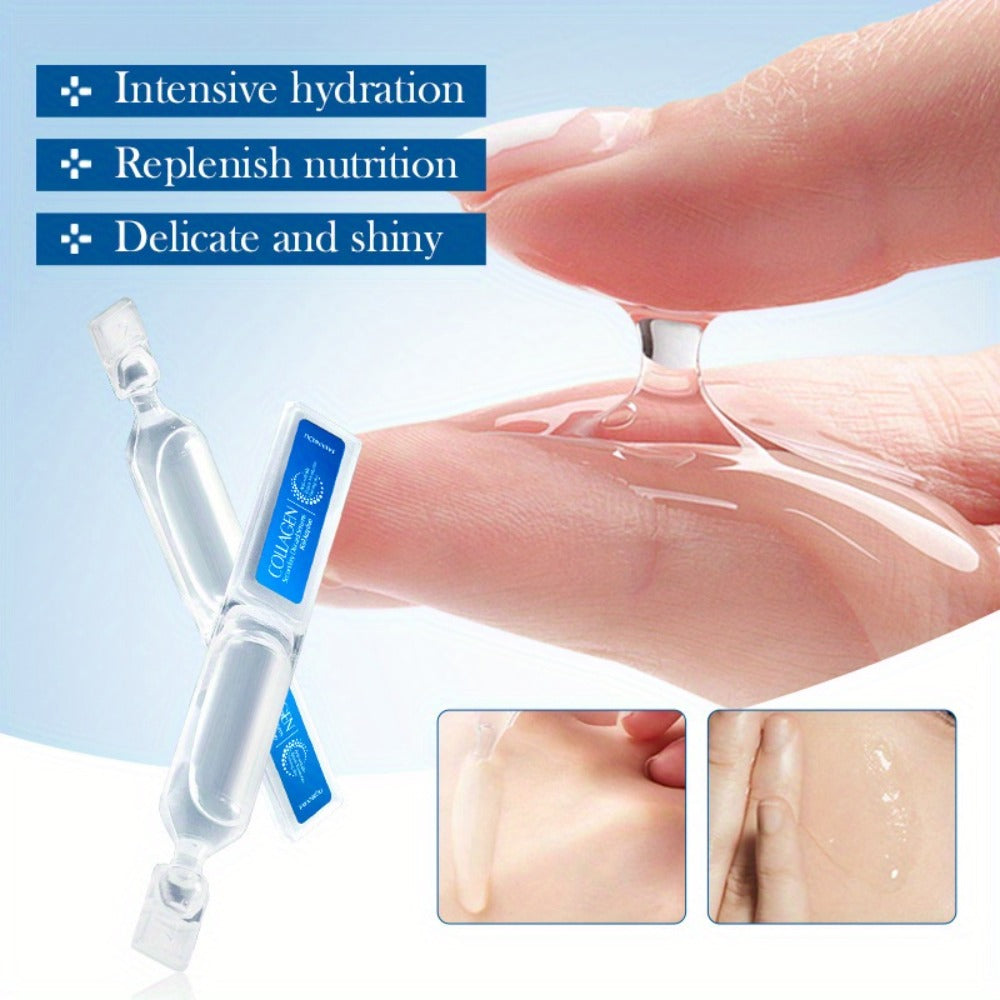 Collagen Serum Ampoule Essence 30pcs ¨C Deep Hydration Firming Anti-Aging Face Serum, Lightweight Fast-Absorbing Skin Brightening Ampoules, Portable Single-Use Packaging, Perfect Skincare Gift Set