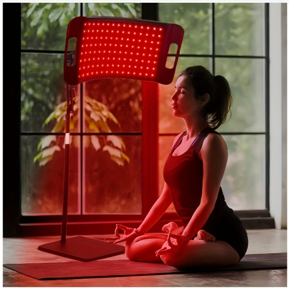 Red Light Therapy for Face & Body ¨C 660nm Red Light & 850nm Infrared LED Lamp with Stand, Skin Rejuvenation, Anti-Aging & Pain Relief Device, Self-Care Gift for Women & Men, Birthday & Holiday Gift