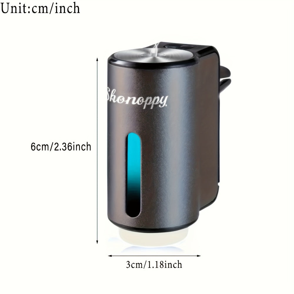 Car Air Freshener Diffuser USB Aromatherapy Humidifier with 3 6 10 Bottles Essential Oils 0.34oz Adjustable Fragrance Output Vehicle Scent Diffuser Gray Blue Red