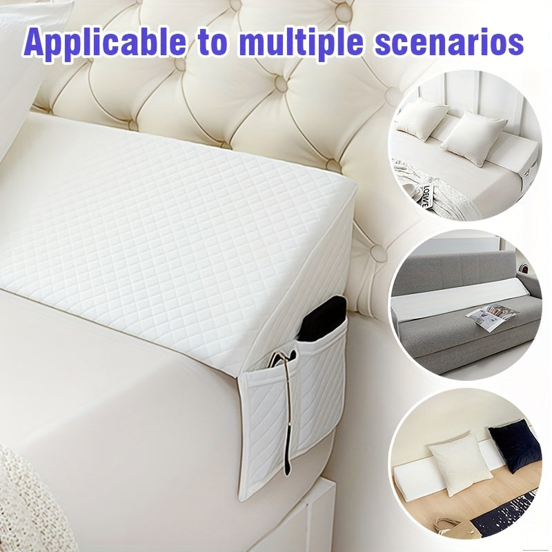 Bed Wedge Pillow Headboard Gap Filler Mattress Wedge Fills 0-7 Inch Gap Between Headboard and Mattress Backrest Pillow Twin Full Queen King