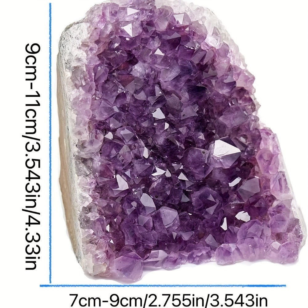 Amethyst Crystal Cave Cluster Natural Uruguayan Polished Edges Geode Home Office Decor Meditation Healing Crystal Birthday Holiday Hanukkah Thanksgiving Gift