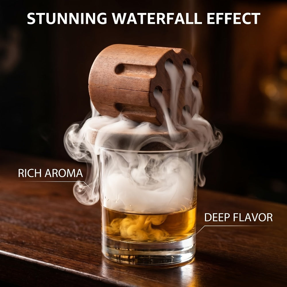 Whiskey Smoker Kit with 4 Wood Chip Flavors & Filters ¨C Cocktail Smoker Set, Whiskey Gifts for Men, Dad, Birthday, Father's Day, Christmas (No Butane)