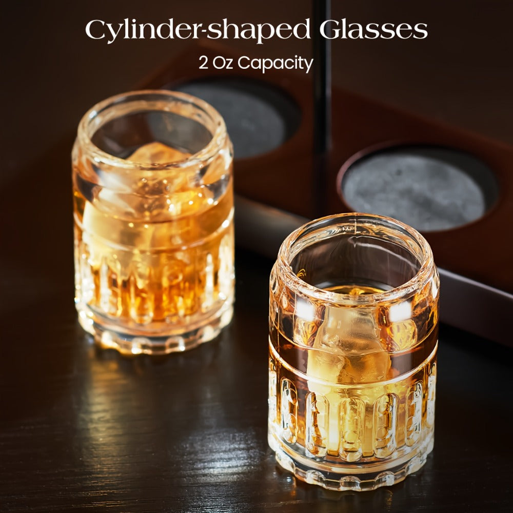 Pistol Whiskey Decanter Set with 2 Shot Glasses ¨C Cool Liquor Dispenser Gift for Him, Husband, Dad | Unique Birthday & Anniversary Bar Gift