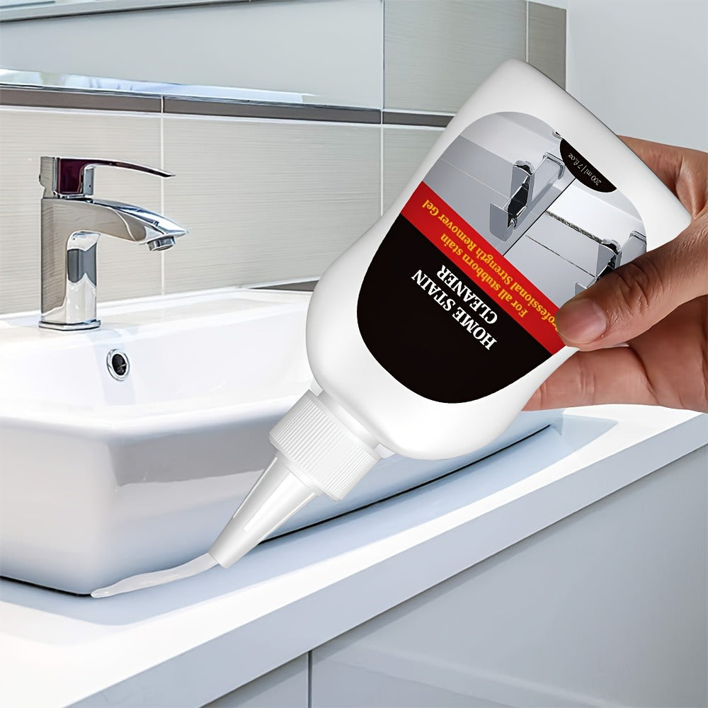 Black Stain Cleaner Gel 7 fl oz (200ml), Heavy Duty Cleaning Gel for Washing Machine, Refrigerator, Grout, Sink, Shower, Bathtub, Oven & Dishwasher ¨C Powerful Formula, Safe for Delicate Surfaces, No Harsh Fumes