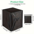 Outdoor AC Unit Cover 30x30x32 Inch Waterproof | Air Conditioner Protector with Drawstring Closure for Condenser & HVAC ¨C All-Weather UV & Rain Shield, 210D Oxford Cloth, Black