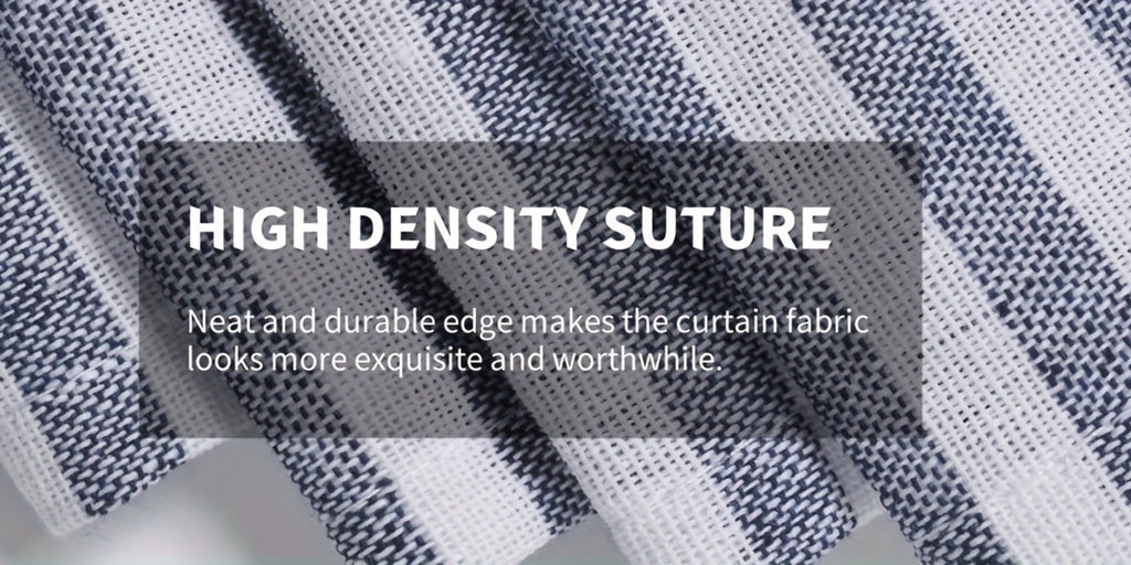 Semi Sheer Curtains Bohemian Linen Cotton Patchwork Grommet Top Window Drapes for Bedroom Living Room Kitchen Bathroom Cafe - Boho Country Cottage Style 4 Seasons 1 or 2 Panels
