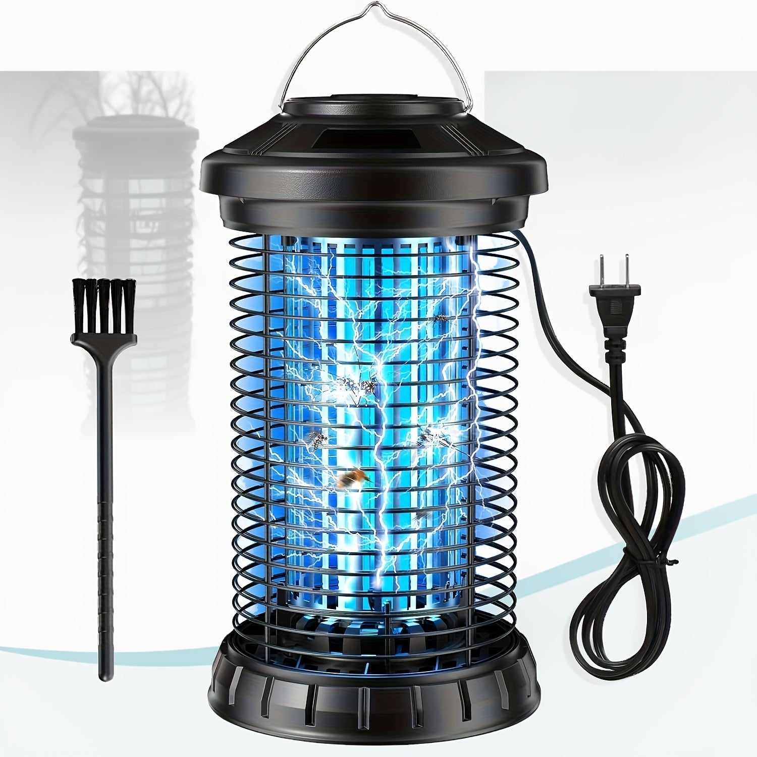 Portable Bug Zapper 4200V ¨C Electric Mosquito Killer & Indoor Fly Trap, UV Insect Zapper for Home, Bedroom, Kitchen, Backyard & Camping, Chemical-Free Bug Repellent Mosquito Trap ¨C Black