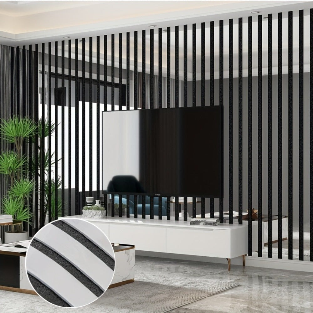 3D Mirror Slat Wall Panel Self-Adhesive Peel and Stick Gold Silver Metallic Grid Wall Sticker for TV Background Wall Ceiling Curved Edges Home Decor Art Easy Install