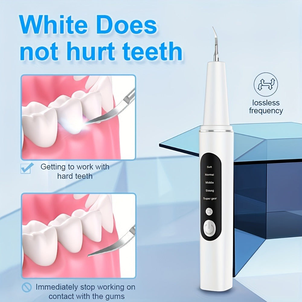 Electric Toothbrush Kit with LED Light & 5-Mode Adjustment ¨C 3 Brush Head Accessories, Deep Cleaning Oral Care Set for Home Use, Great Gift for Mother's Day, Father's Day & Birthdays