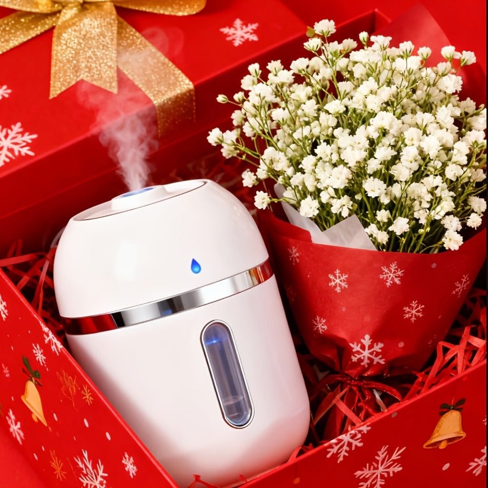 Aromatherapy Mist Humidifier USB Powered Night Light Low Noise Energy Efficient for Indoor Car Air Refreshing Plant Health Calming Body Mind Bedroom Office 2pcs