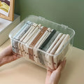 Clear Acrylic Desktop Organizer with Lid - Phone Case Storage Basket for Home Office Desk Organization