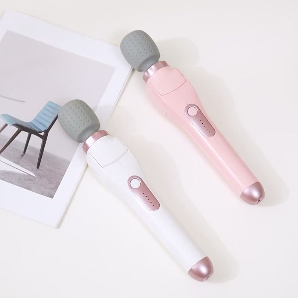 Electric Handheld Massager 180¡ã Foldable Massage Stick | 5-Speed Vibration USB Rechargeable Rotating Head | Full Body Relief Neck Back Shoulder Leg Waist | Portable Cordless Massager Gift for Women Men