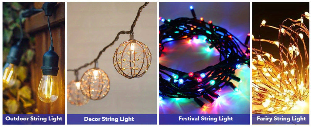 Adhesive Hooks for Outdoor String Lights - Waterproof UV-Resistant No-Damage Clips for Christmas Patio Garden Balcony Decor (40/80/160/250/400pcs)