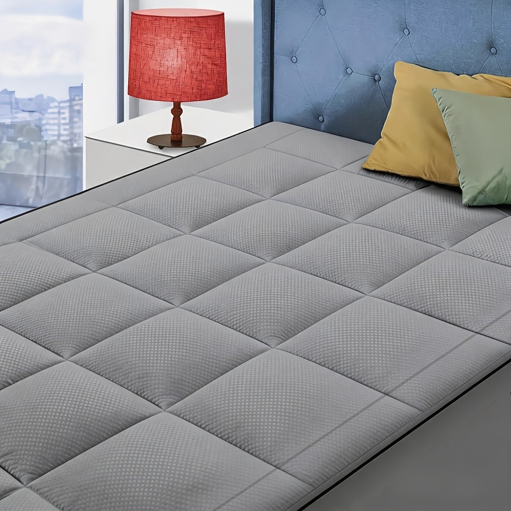 Cooling Mattress Topper Plush Pillow Top Down Alternative Overfilled 8-21 Inch Deep Pocket Machine Washable Twin Twin XL Full Queen King California King