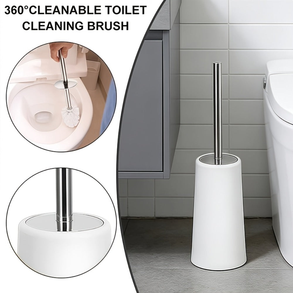 Bathroom Accessory Set 7 Piece - Luxury Modern Complete Bath Set with Trash Can Toilet Brush Lotion Dispenser Soap Dish Mouthwash Cup Toothbrush Holder | Space Saving Easy Clean Housewarming Gift 7 Colors