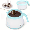 Electric Fondue Pot Chocolate Melting Pot with 2 Pots for Candy & Chocolate - 2.5 Cup Capacity, Non-Stick Dual Melting Pots for Cake Pops, Cookies, Cakes & Dipping, Easy to Use & Clean, Perfect Gift
