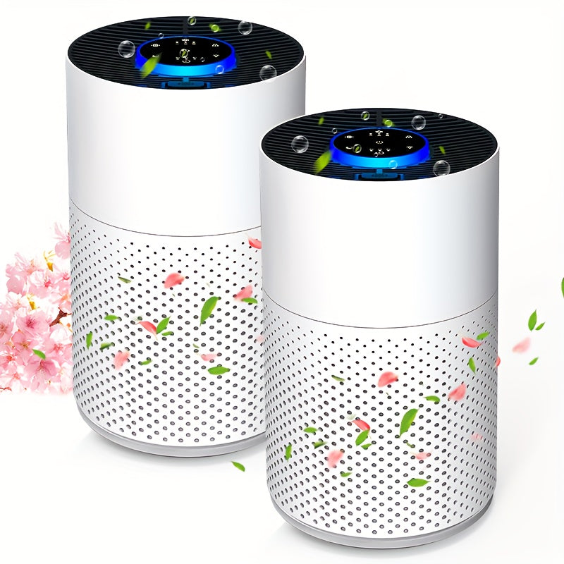 Air Purifier for Home with H13 True HEPA Filter, 3-in-1 Filtration for Allergies Pets Hair Smoke Dust Odors Pollen, Sleep Mode Bedroom Air Purifier for Pet Dander Smokers & Large Room