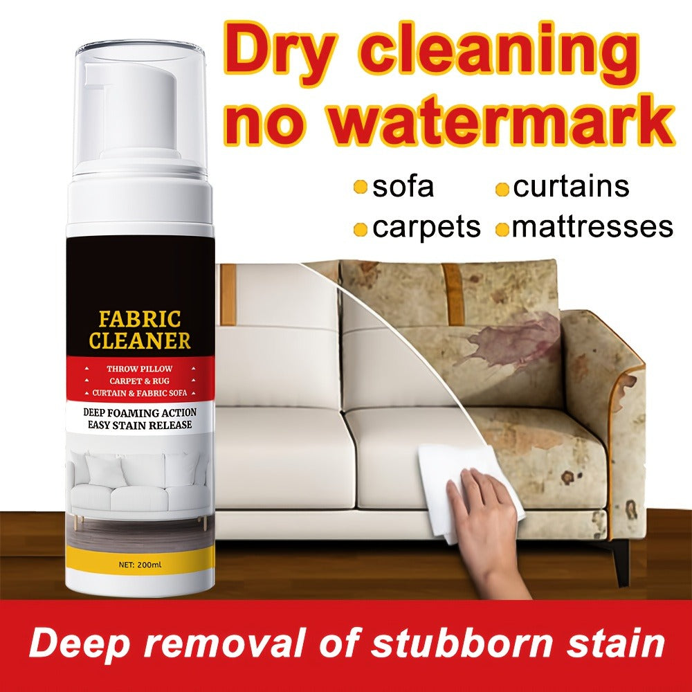 Upholstery Cleaner Spray Multi-Fabric Stain Remover 6.76oz Spot Cleaner for Couch Sofa Rug Carpet Clothes Car Seat Mattress Laundry Multi-Purpose Fabric Cleaner for Home and Car 1 2 3 4 5 Pack