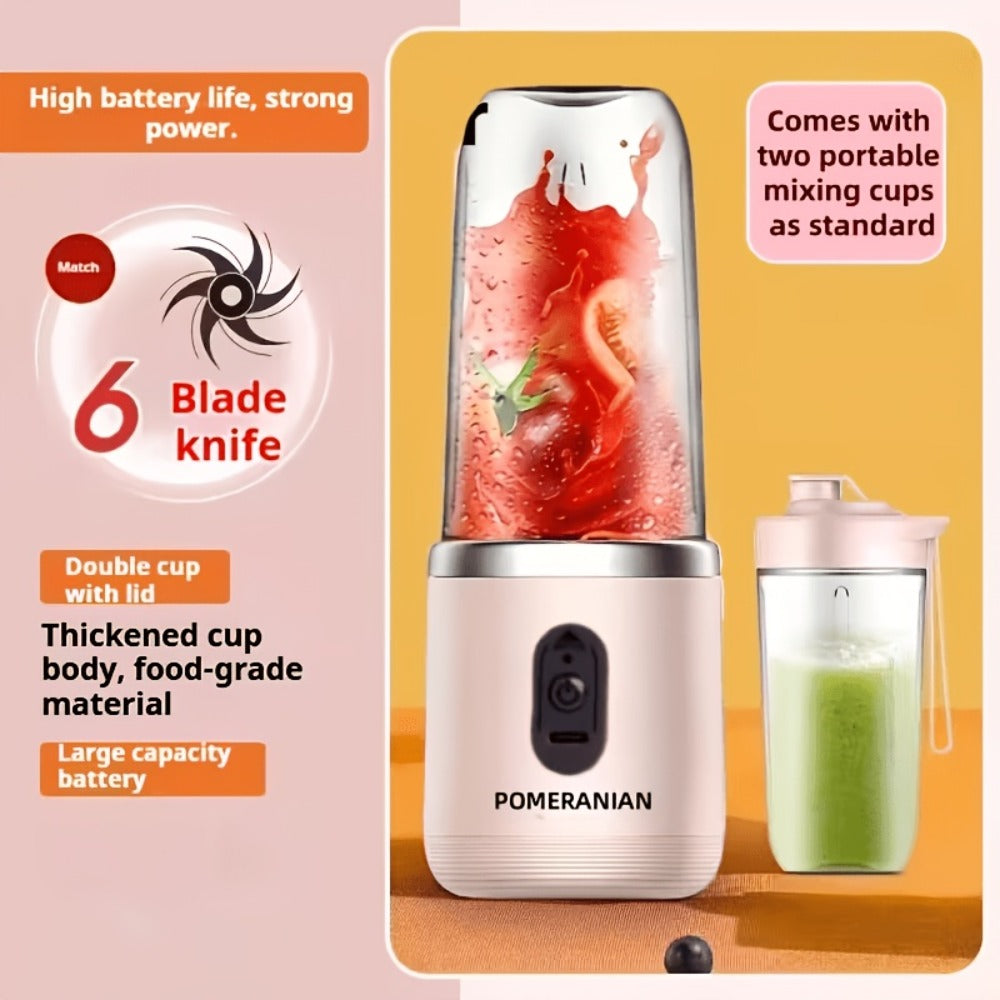 Portable Blender Rechargeable ¨C Mini Personal Juicer for Smoothies, Milkshakes & Juice, USB Charging, Compact & Lightweight for Travel, Outdoor, Camping & Gym, Multiple Capacities & Colors