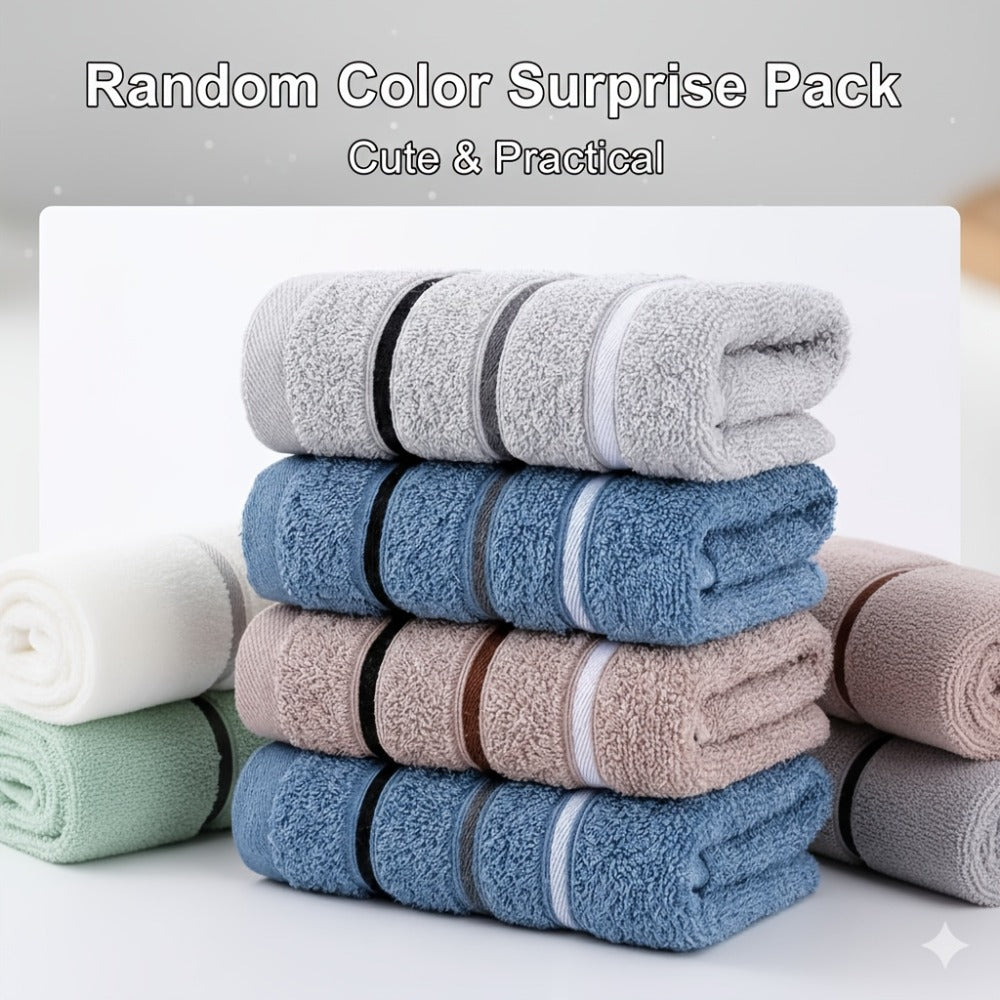 Washcloths 2 Pack Premium Soft Absorbent 102GSM Knit Fabric Face Towels Quick Dry Multipurpose Bath Washcloths for Body Face Kitchen Random Color Holiday Gift