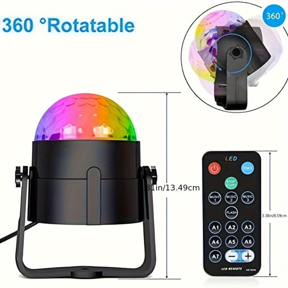 Party Lights Disco Ball Strobe Light Remote Control DJ Lighting Music Sync Rotating Effect for Home Room Dance Birthday Wedding Halloween Christmas Party Decorations 2pcs or 4pcs