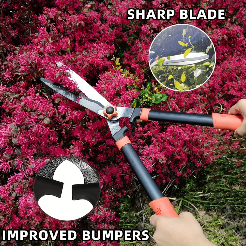 Garden Pruning Shears Set Loppers Hedge Shears & Hand Pruner Combo ¨C Heavy Duty Alloy Steel Branch Cutter Kit with Compound Action, Ergonomic Grip for Yard Lawn Tree Shrub Trimming Indoor Outdoor