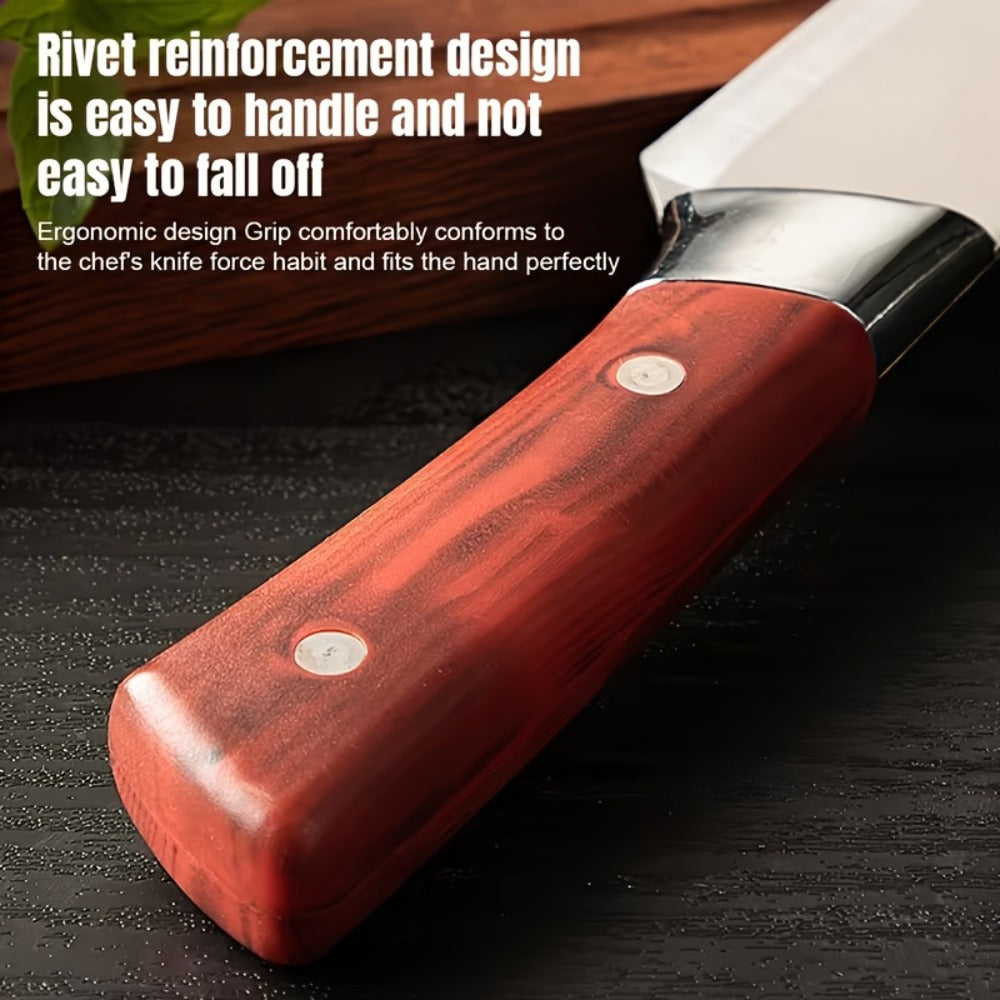 Kitchen Knife Set 3-Piece Hand Forged Stainless Steel Chef Knives with Boning Fillet & Carving Blades ¨C Professional Butcher Set for Meat Cutting BBQ Father's Day Gift