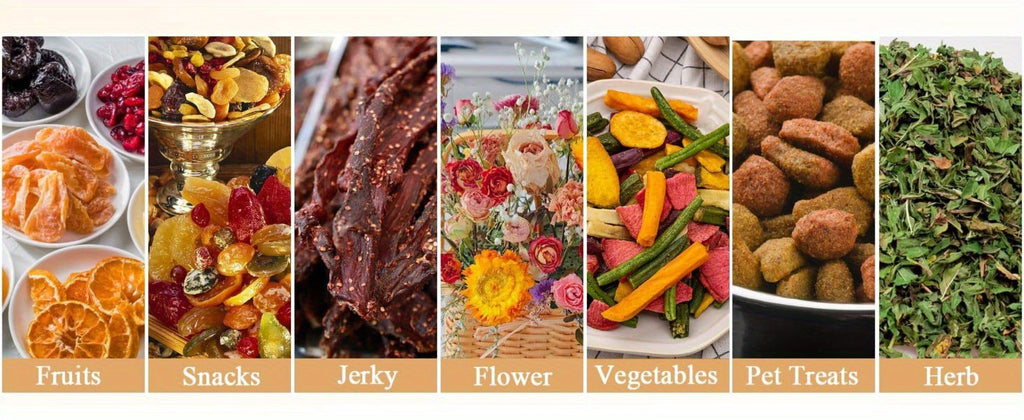 Food Dehydrator 240W with Temperature Control | BPA-Free Dishwasher-Safe Trays, Electric Food Dryer for Jerky, Fruits, Herbs & Vegetables, Recipe Book Included ¨C 5-Tray & 8-Tray Options