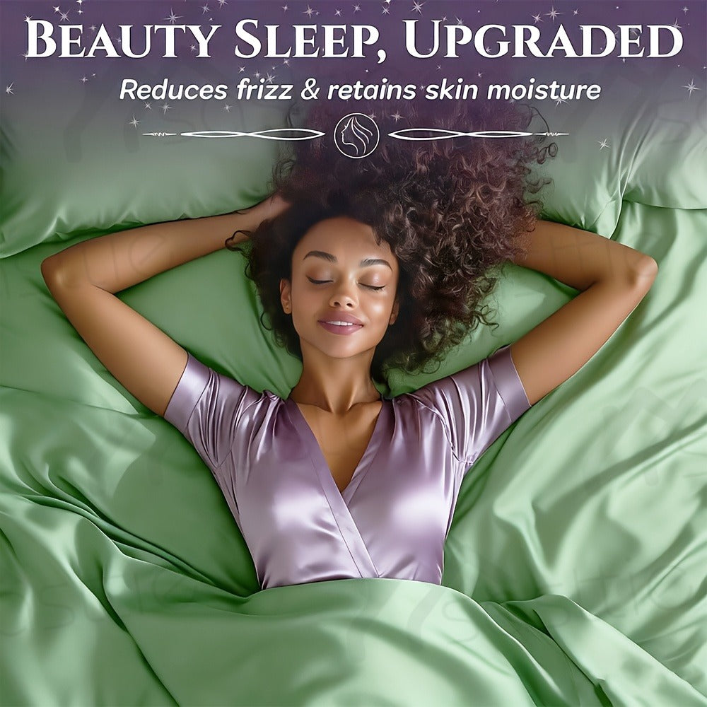 Fitted Sheet Bamboo Blend Deep Pocket Breathable Bed Sheet Set with Pillowcase
