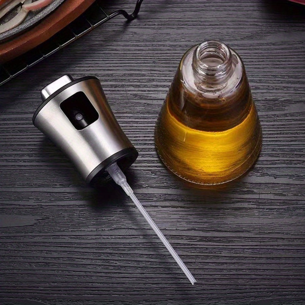 Oil Sprayer for Cooking Stainless Steel ¨C Pressurized Glass Olive Oil Spray Bottle for Kitchen BBQ Grilling Baking Air Fryer