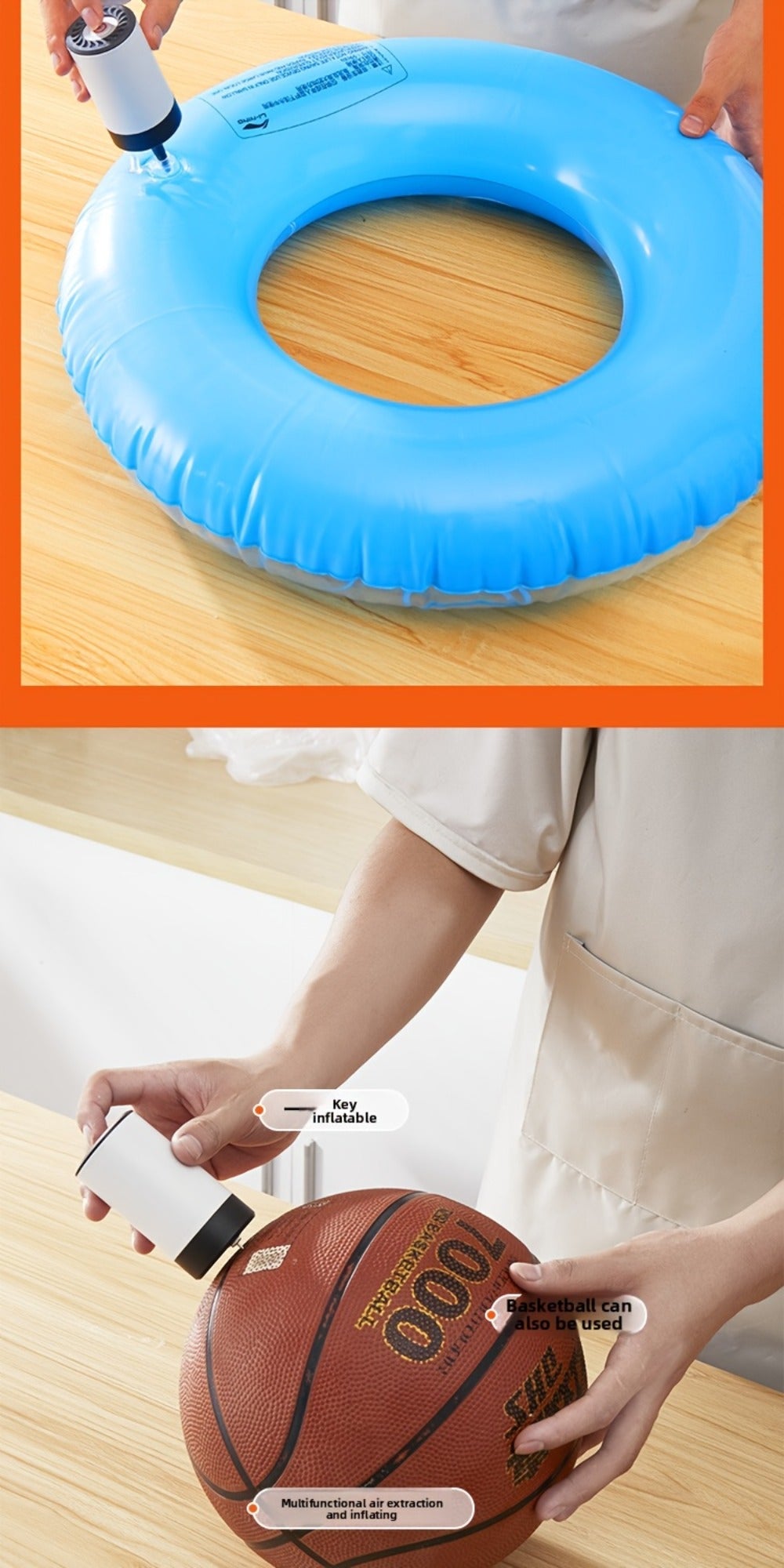 Cordless Vacuum Pump with Multiple Accessories ¨C Portable Food Vacuum Sealer & Dehumidifier for Food Preservation, Crisper Containers, Travel Space Saving & Outdoor Storage