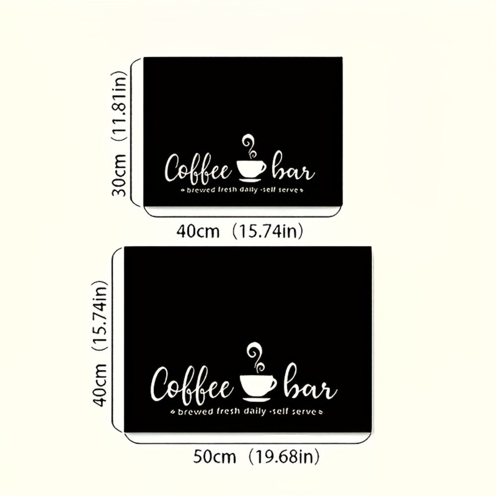 Coffee Machine Mat Absorbent Dish Drying Mat Bohemian Coffee Bar Mat for Kitchen Countertop Coffee Station Accessories Placemat Decor