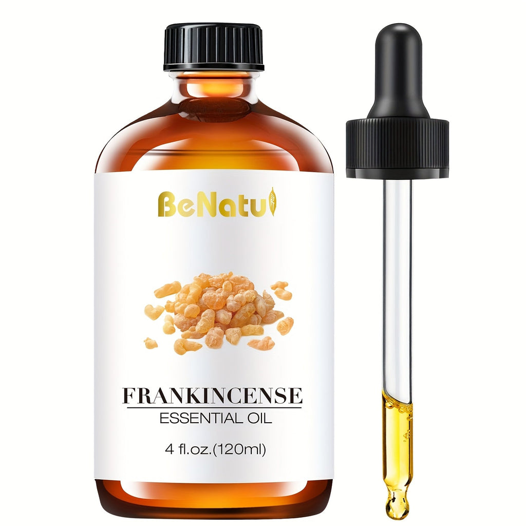 Essential Oil for Diffuser & Humidifier ¨C Frankincense, Argan & Jojoba Oil, Long-Lasting Woody Warm Resin Aroma for Home, Hotel & Room Decor, Candle Making & Aromatherapy, 4.06oz Natural Formula